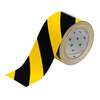 ToughStripe Bande de marquage au sol, Noir, jaune, Polyester avec laminage en polyester transparent, 76,20 mm (l) x 30,48 m (L), 1 Pack